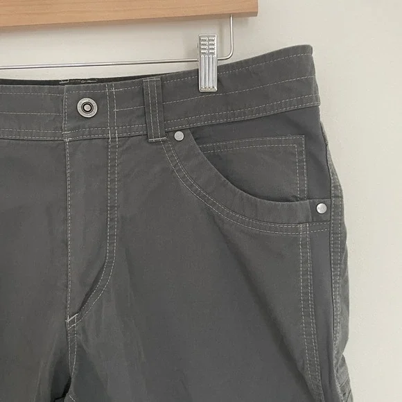 Kuhl Shorts Mens 35 Gray Hiking Trekking Outdoor Lightweight Cargo Gorpcore - Picture 3 of 16